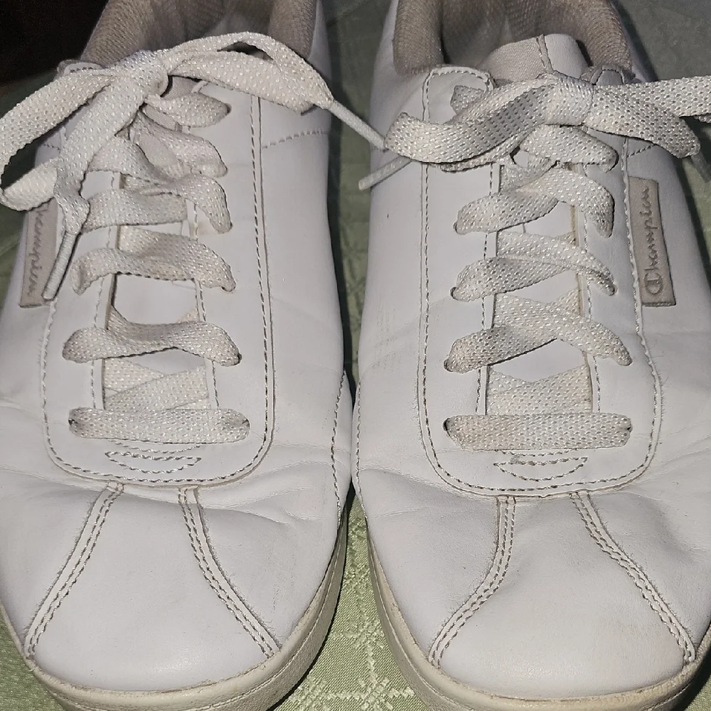 Champion Women's White Classic Casual Lace-Up Sneakers Size 8